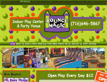Tablet Screenshot of bouncemagic.com